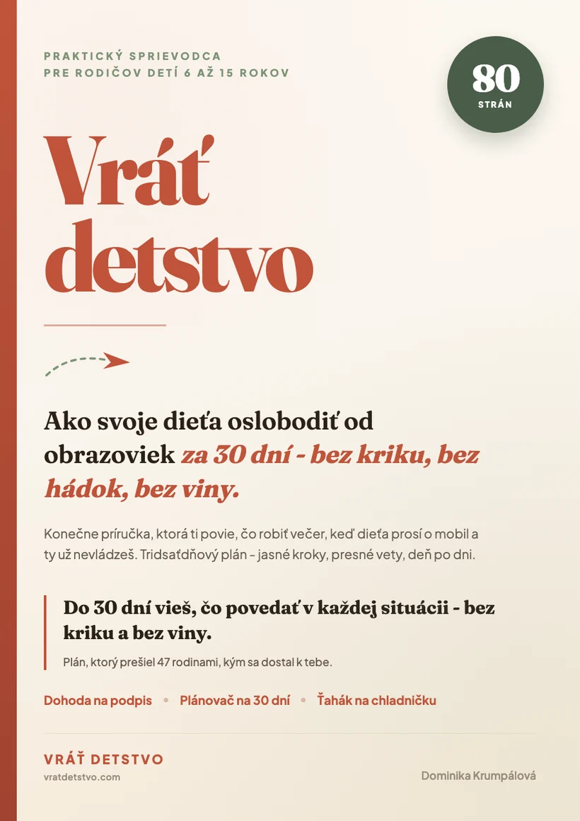 Obálka E-Booku Vráť detstvo